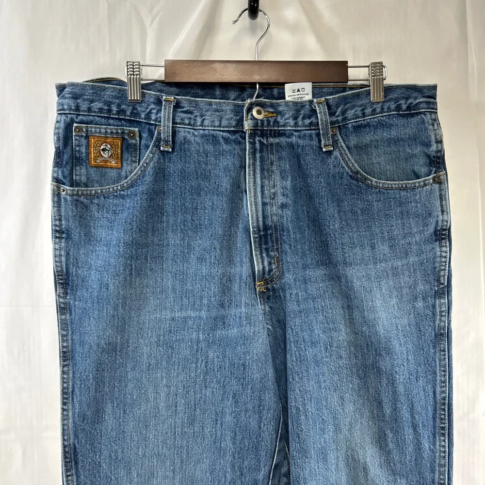 Cinch Jeans Mens 38x38 Blue Straight Leg Relaxed Fit Western Denim MB90532002